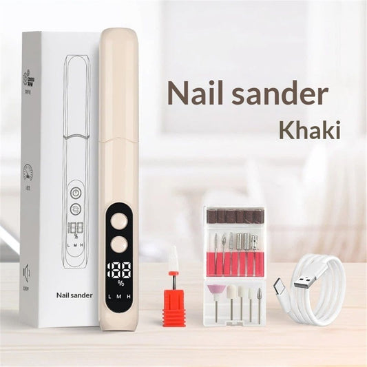 White Electric Nail Drill Kit