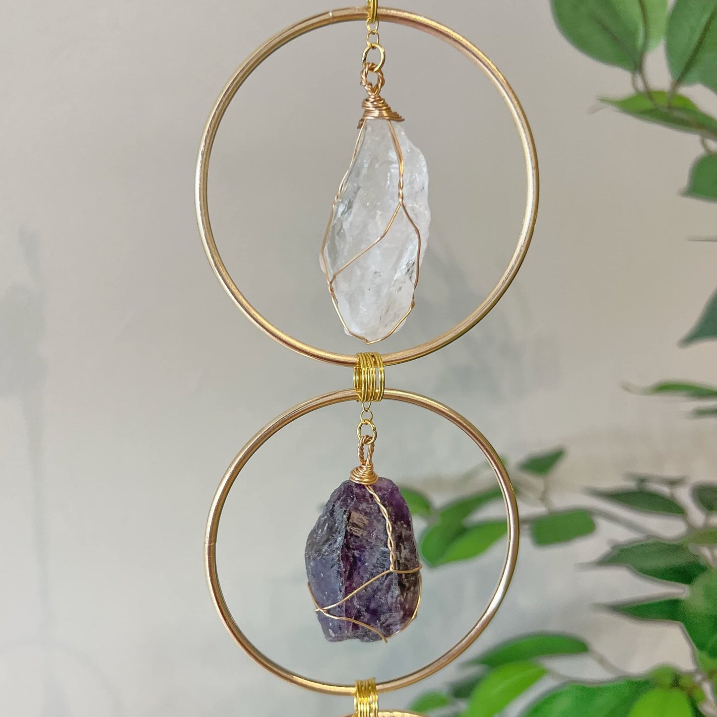 Gold Crystal Suncatcher Ornament