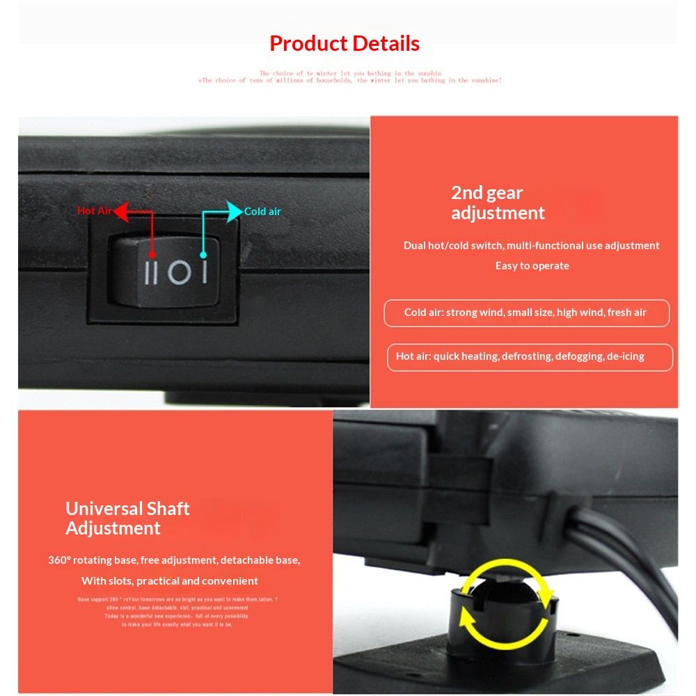 12V Portable Car Heater & Defroster