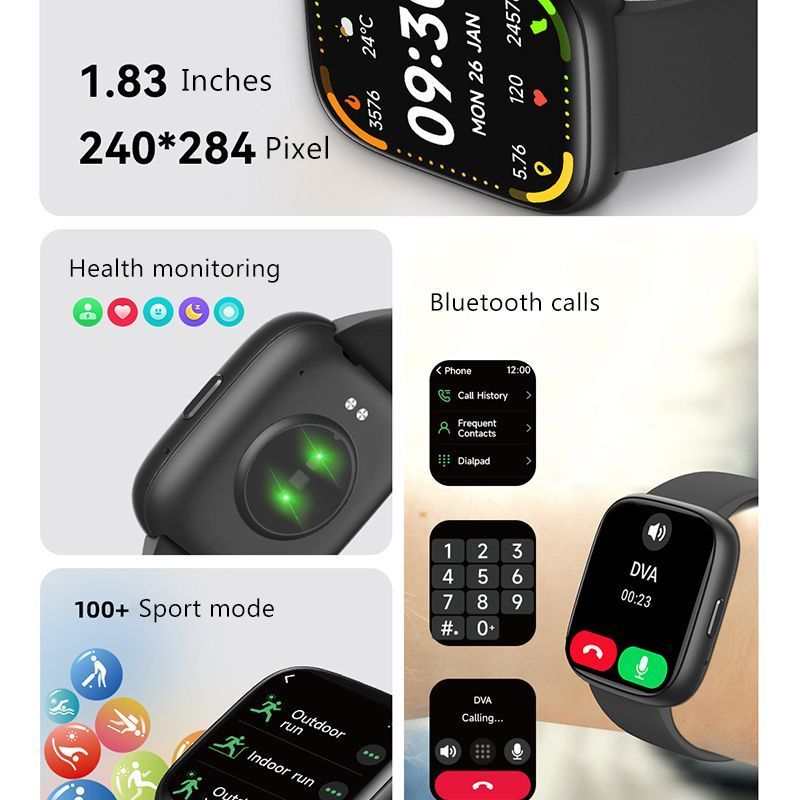 Apricot Bluetooth Calling Smart Watch
