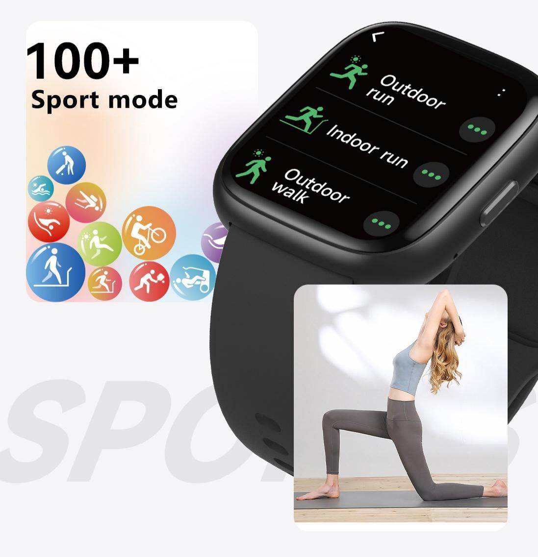 Black Bluetooth Calling Smart Watch