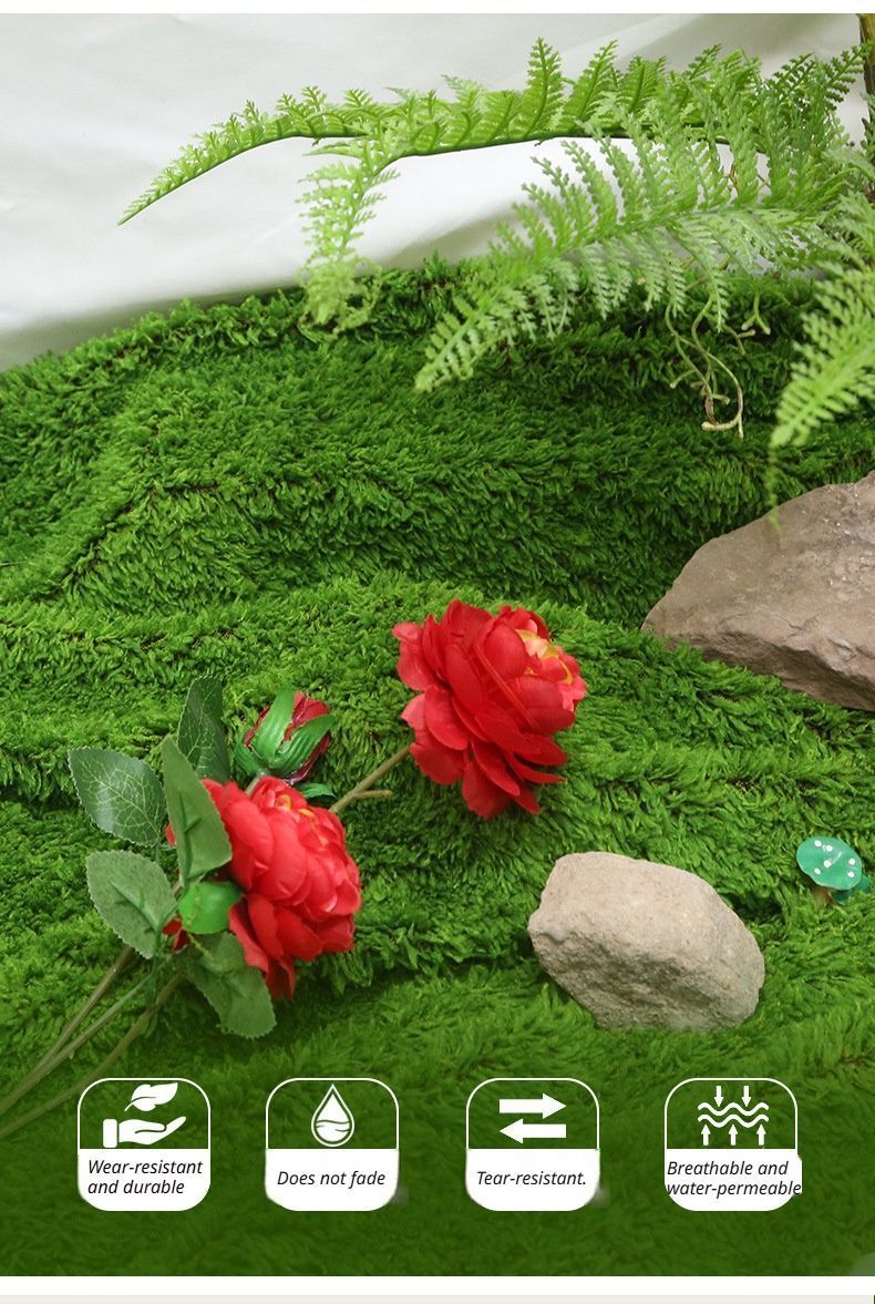Artificial Moss Turf Mat - 100 x 100cm