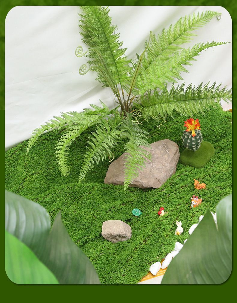 Artificial Moss Turf Mat - 100 x 100cm