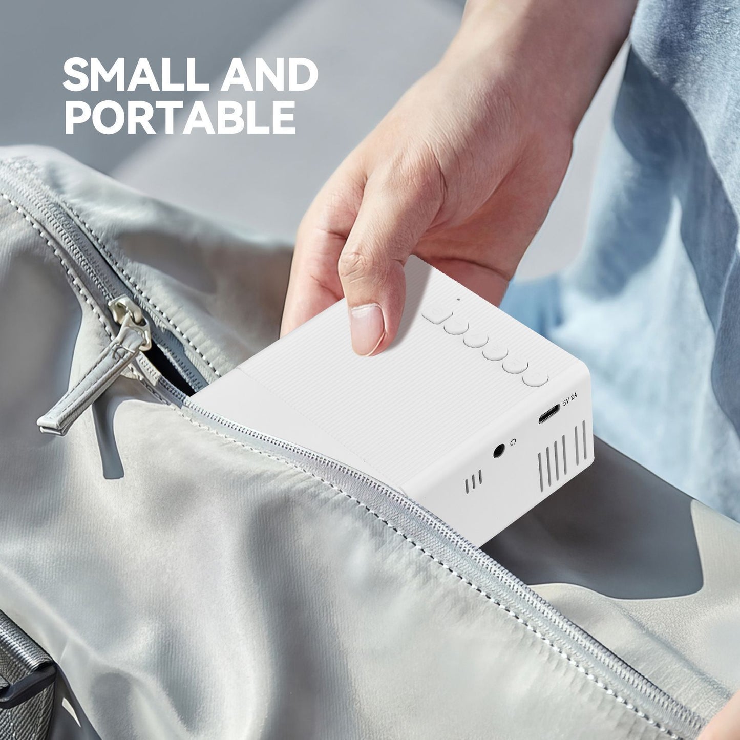 White M3S Mini Projector 1080P AU Plug