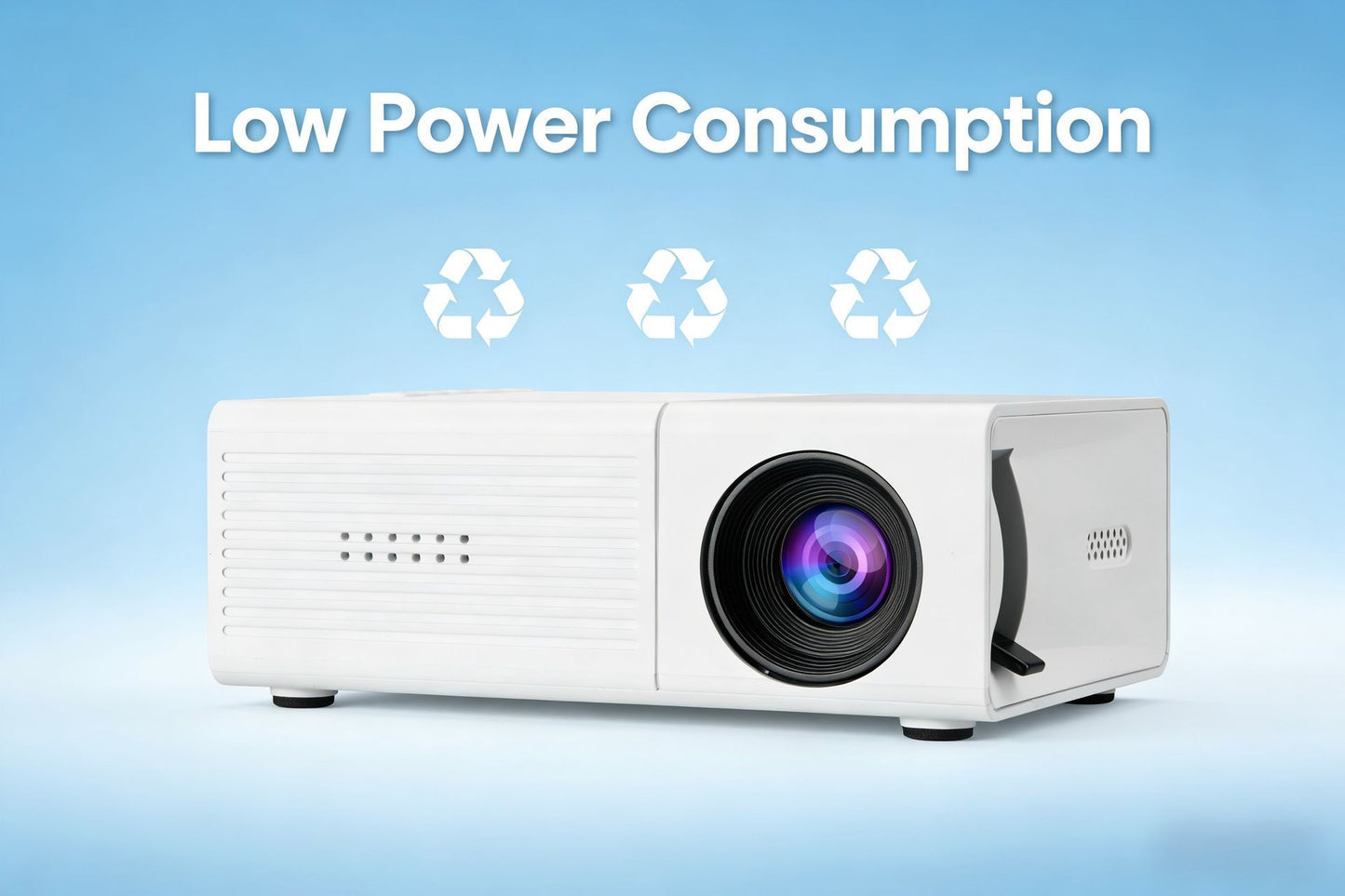 White M3S Mini Projector 1080P AU Plug