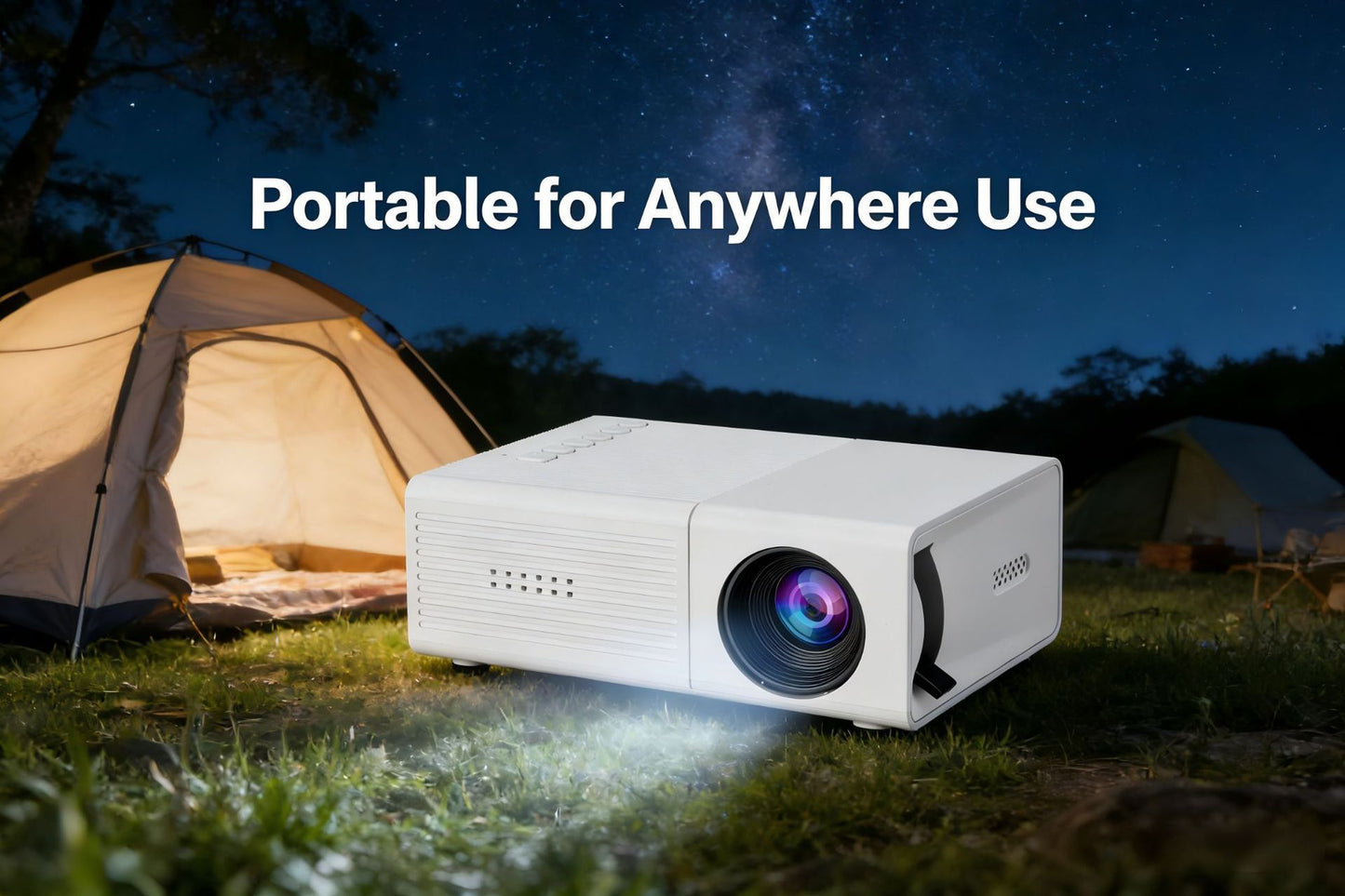White M3S Mini Projector 1080P AU Plug