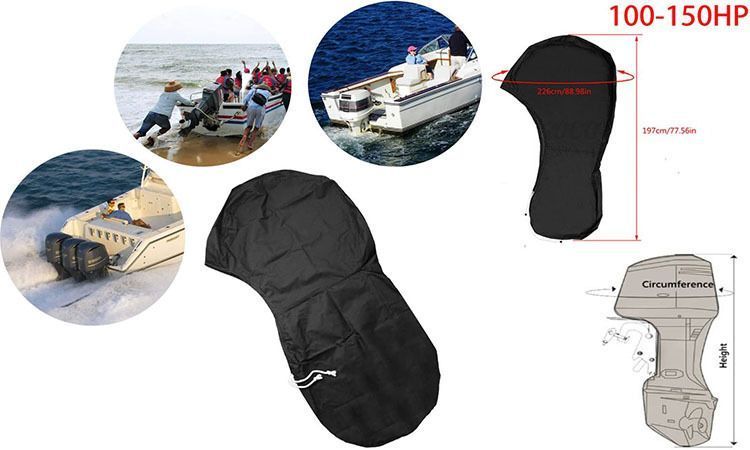 420D Oxford Outboard Motor Cover 30-60HP - Black