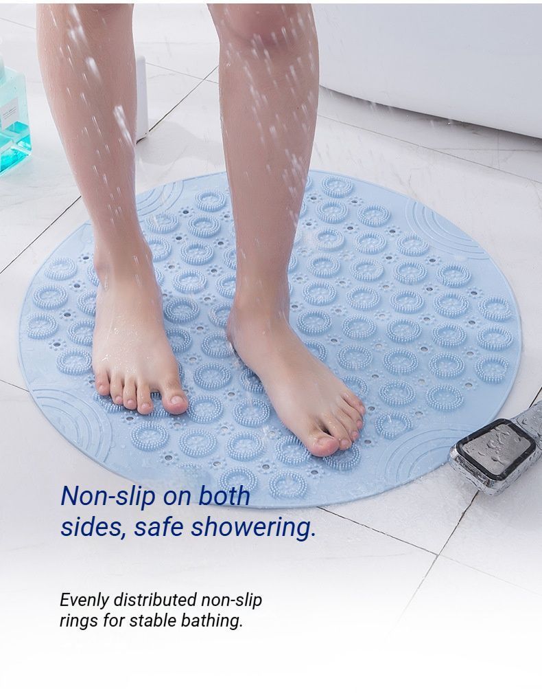 Non-Slip Bath Mat 55cm - Pink
