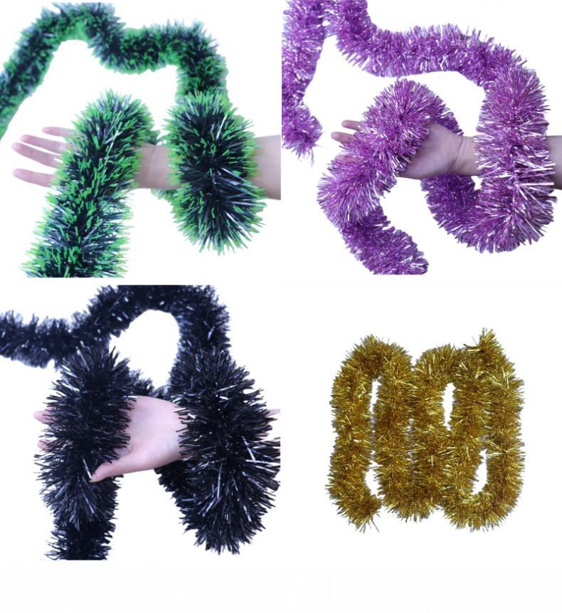 Thick Tinsel Garland 2M Party Decor White 5pcs