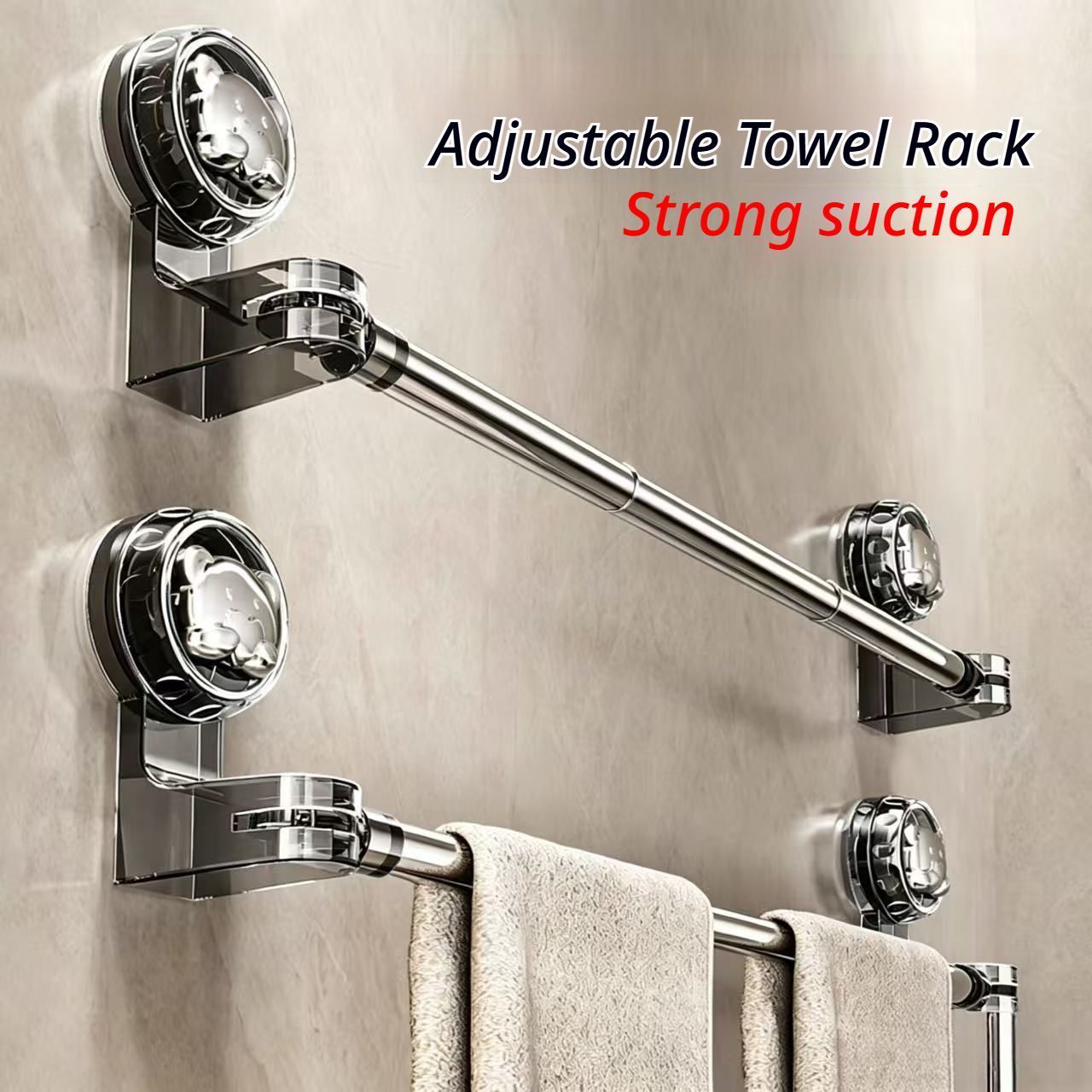 Extendable Suction Towel Rail 30-60cm