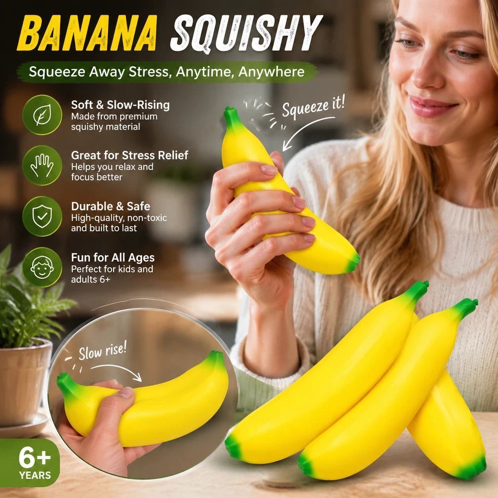 Extra Long Banana Squishy - 40cm