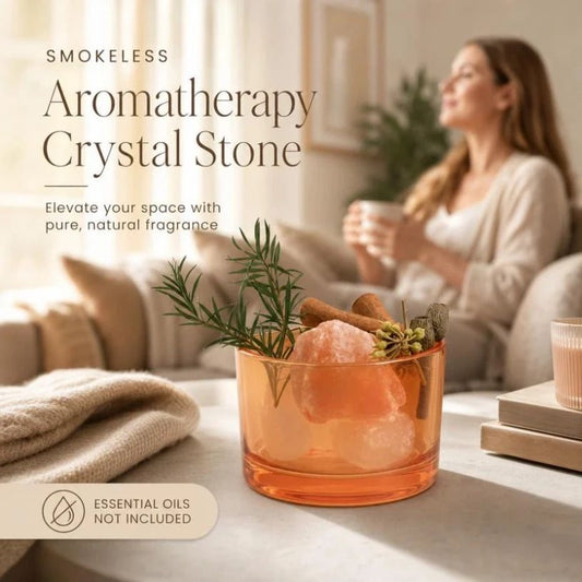 Crystal Stone Flameless Diffuser - Orange