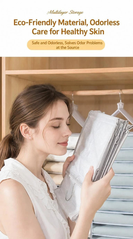 Hanging Clothes Organiser - white