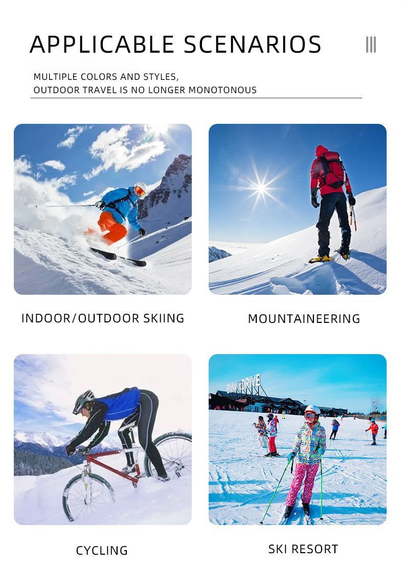 Spherical Ski Goggles, Anti-Fog UV Protective Snowboard Eyewear, Windproof Outdoor Snow Glasses For Men & Women, Pink Strap Grey Lens, Lovely Winter Travel Gift