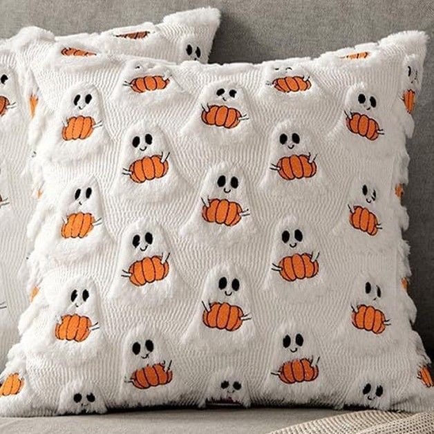 Pumpkin Ghost Cushion Cover Set - 2 Pack