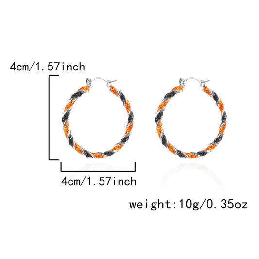 Gothic Pumpkin Ghost Drop Earrings - ER25Y0151