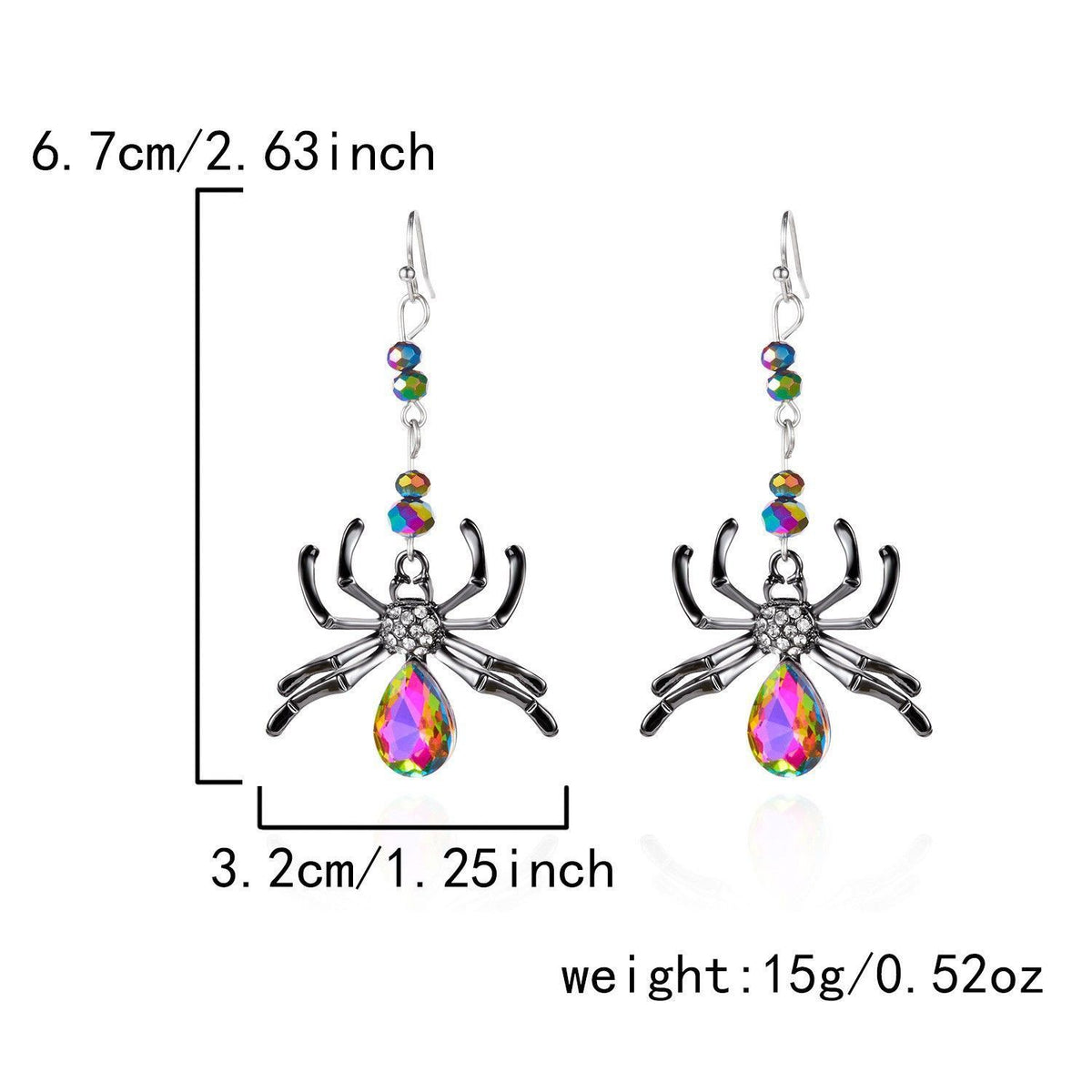 Gothic Pumpkin Ghost Drop Earrings - ER25Y0137-1