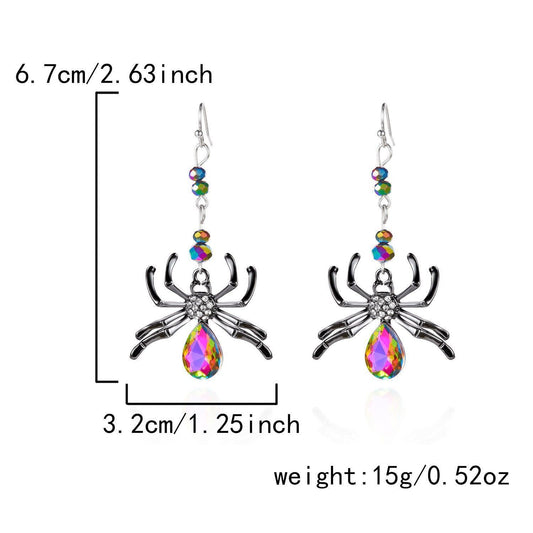 Gothic Pumpkin Ghost Drop Earrings - ER25Y0137-1