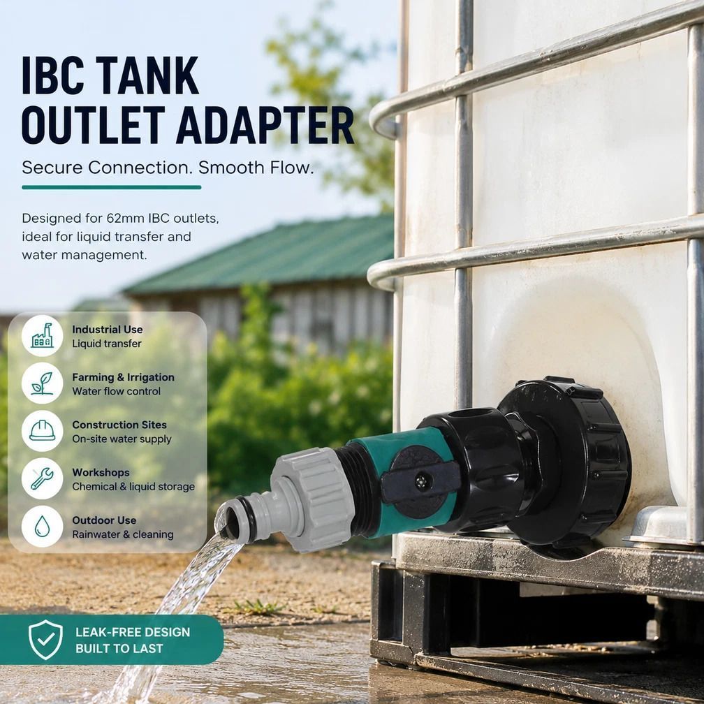 IBC Tank Valve Nipple Connector S62