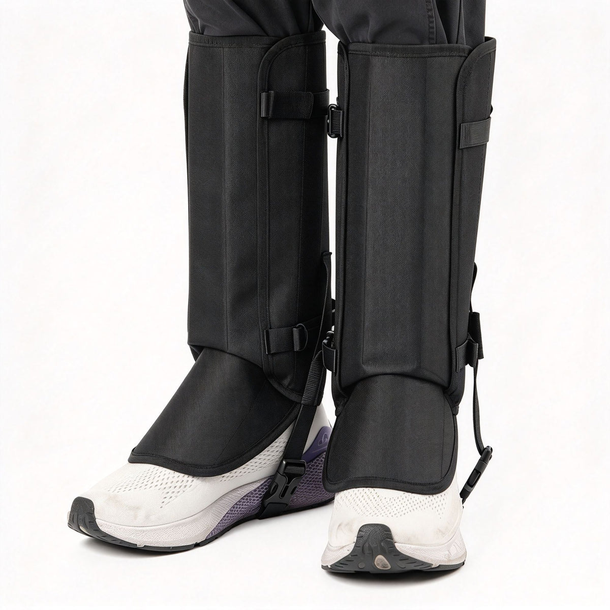 Outdoor Anti‑Snakebite Leg Gaiters Black 1 Pair, Anti‑Scratch Knee Protection Snow‑Resistant Shoe Cover, Holiday Mountain Camping Hiking Leg Guard Equipment