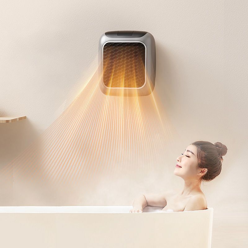 Mini Wall-Mounted Electric Heater - Grey