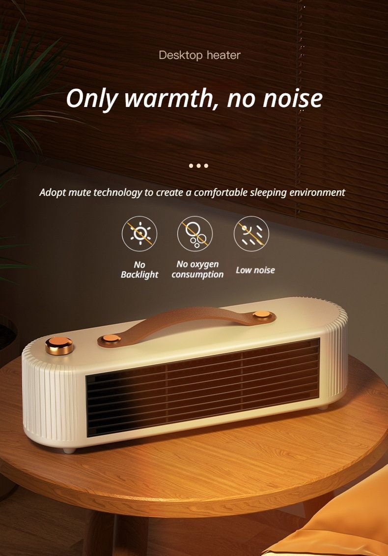 Desktop Space Heater - White