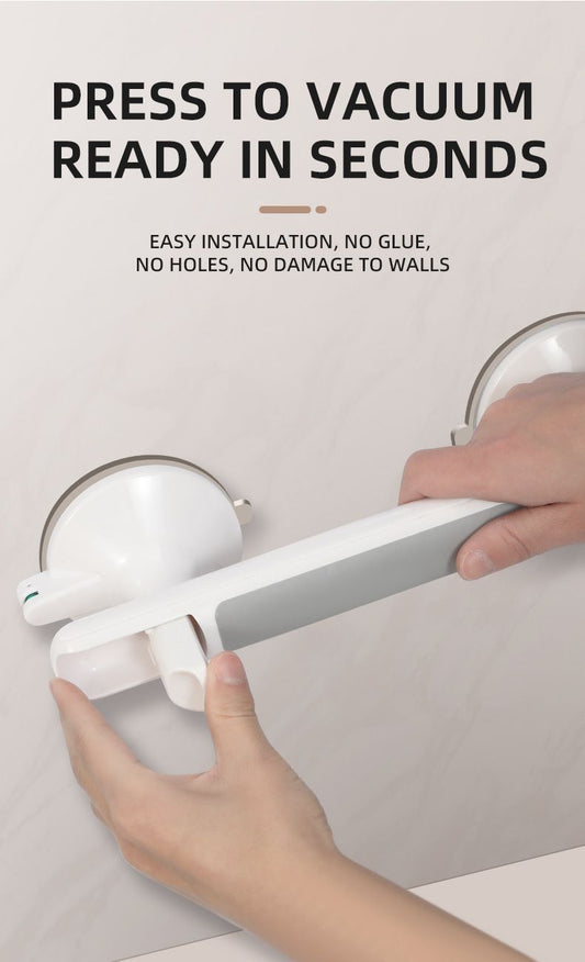 No-Drill Suction Bathroom Grab Bar