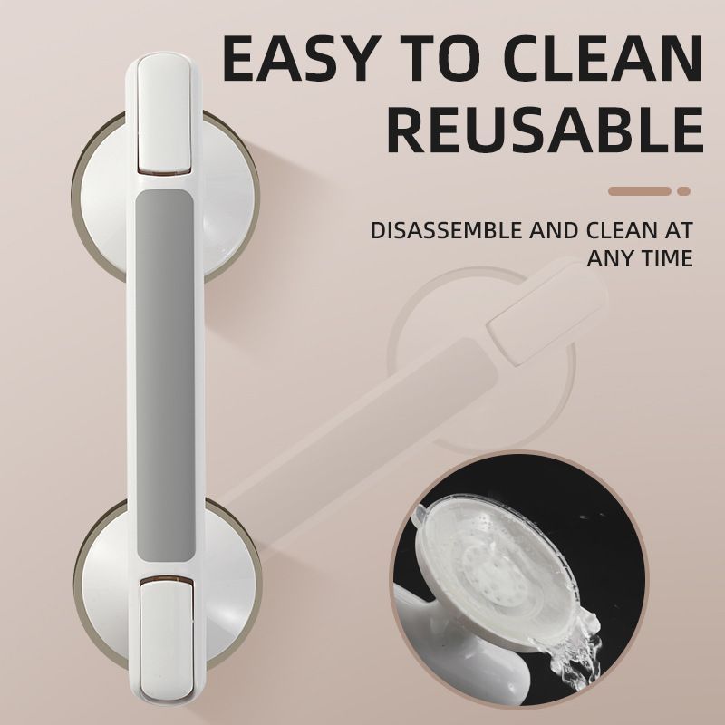 No-Drill Suction Bathroom Grab Bar