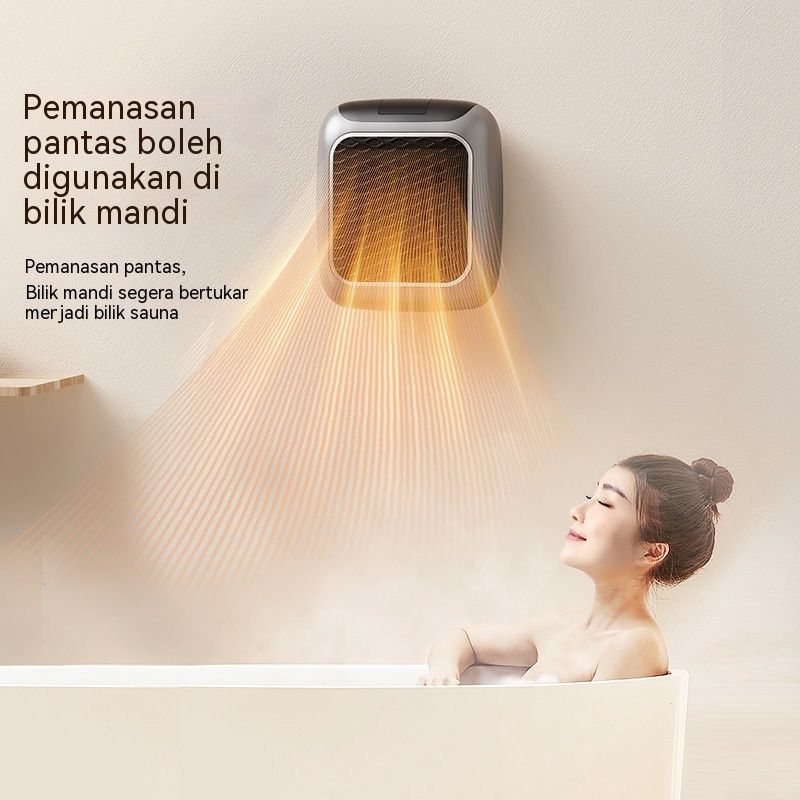 Wall-Mounted Space Heater - Grey