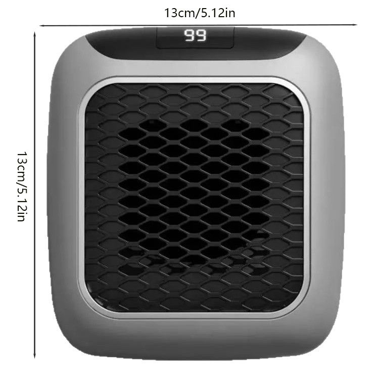 Wall-Mounted Space Heater - Grey