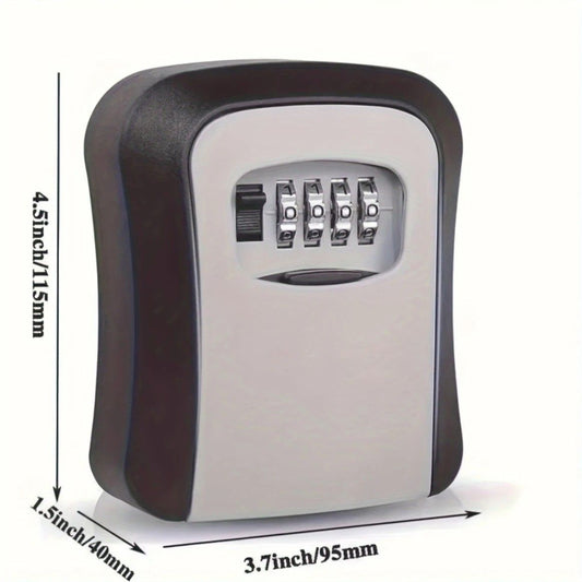 Waterproof Secure Key Lockbox with Combination Lock - grey
