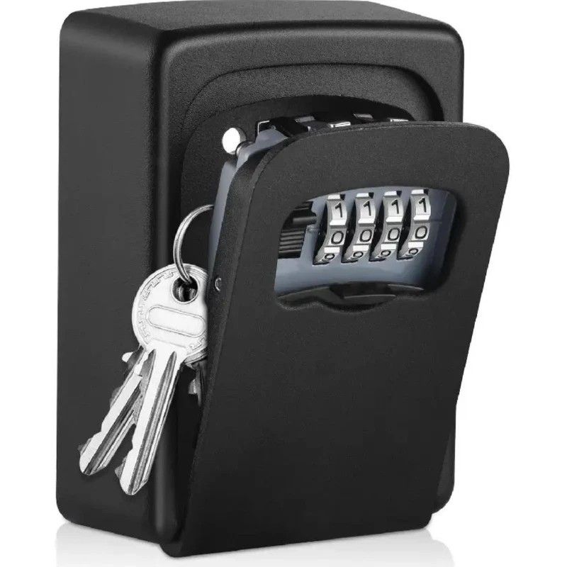 Waterproof Secure Key Lockbox with Combination Lock - grey