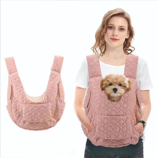 Pink Front-Facing Pet Carrier Backpack