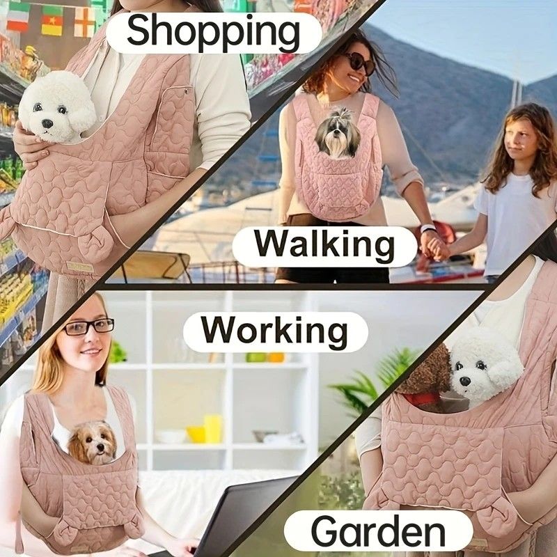 Pink Front-Facing Pet Carrier Backpack