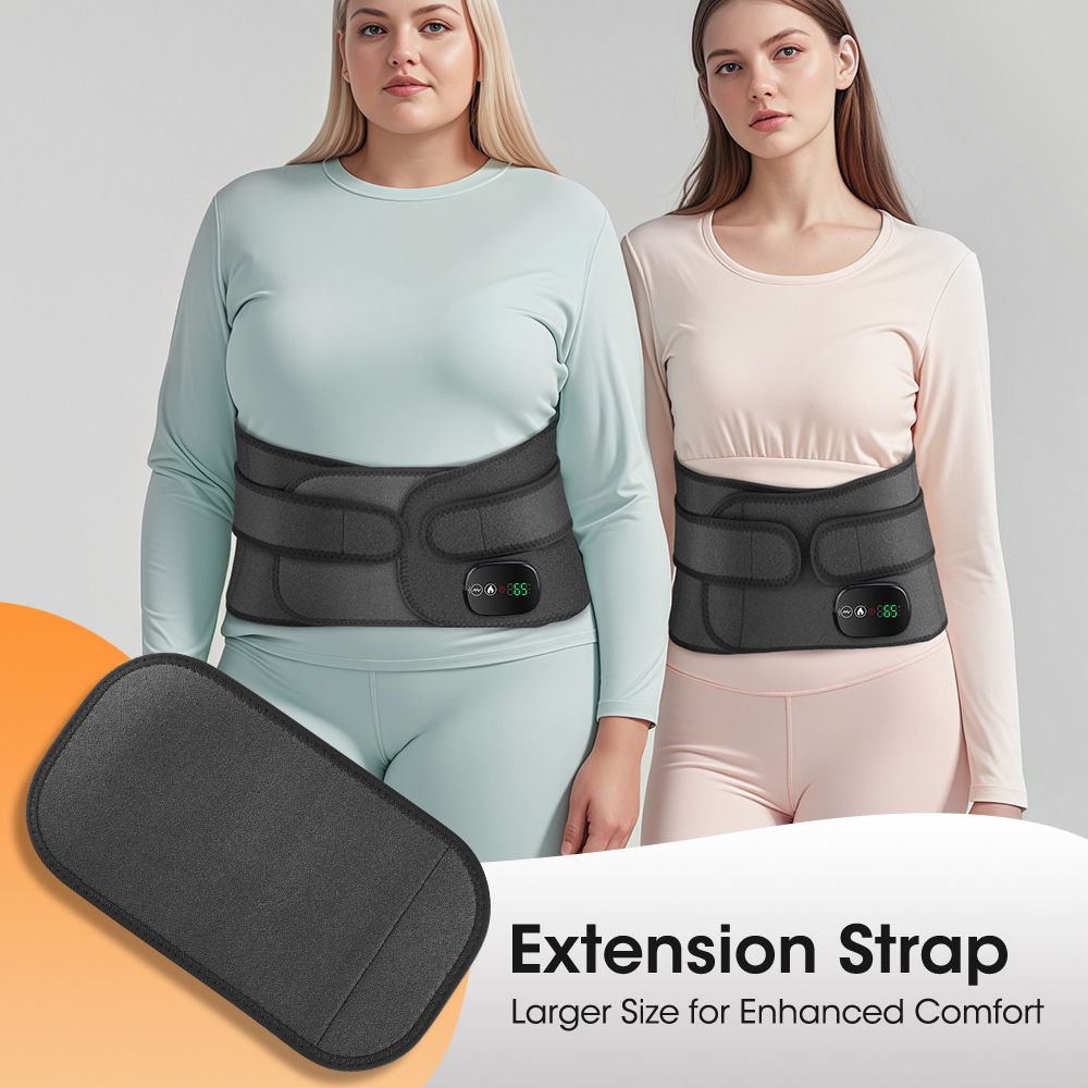 Heated Waist Massager Belt - Grey