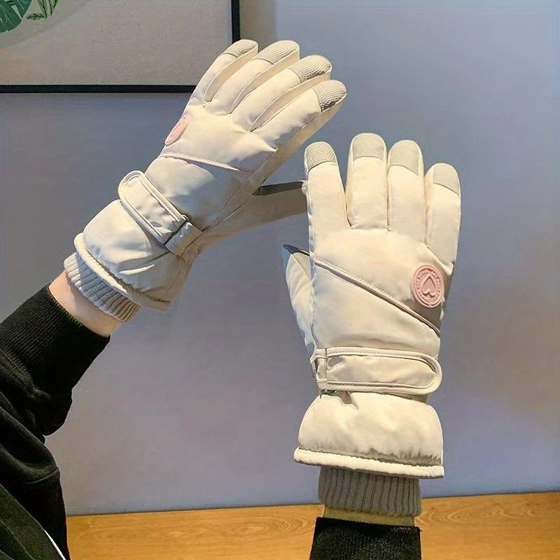 Women's Winter Thick Warm Gloves｜Windproof, Anti-Slip (BLUE)