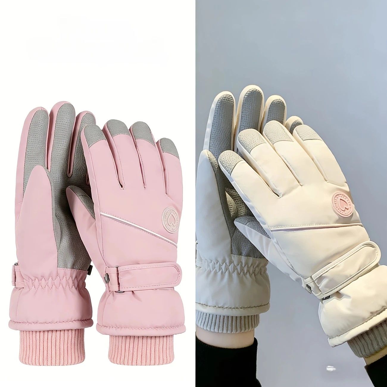 Women's Winter Thick Warm Gloves｜Windproof, Anti-Slip (BLUE)