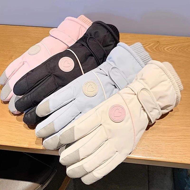 Women's Winter Thick Warm Gloves｜Windproof, Anti-Slip (BLUE)
