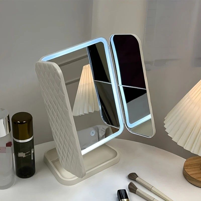 White Rechargeable LED Vanity Mirror