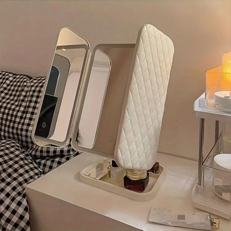 White Rechargeable LED Vanity Mirror