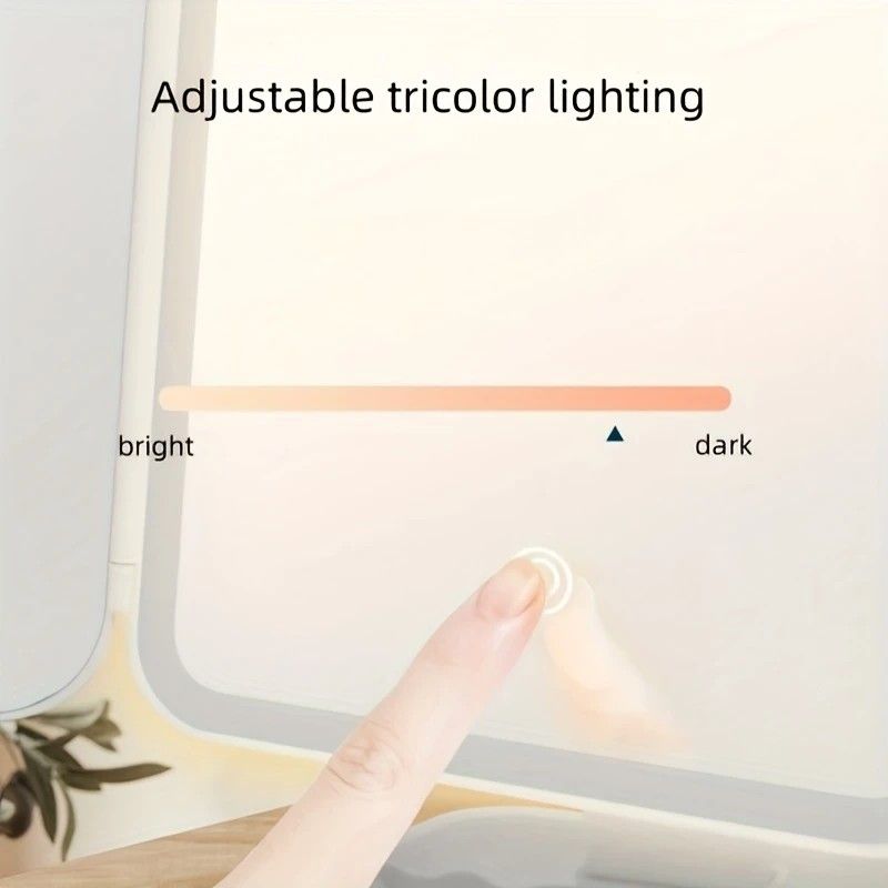 White Rechargeable LED Vanity Mirror