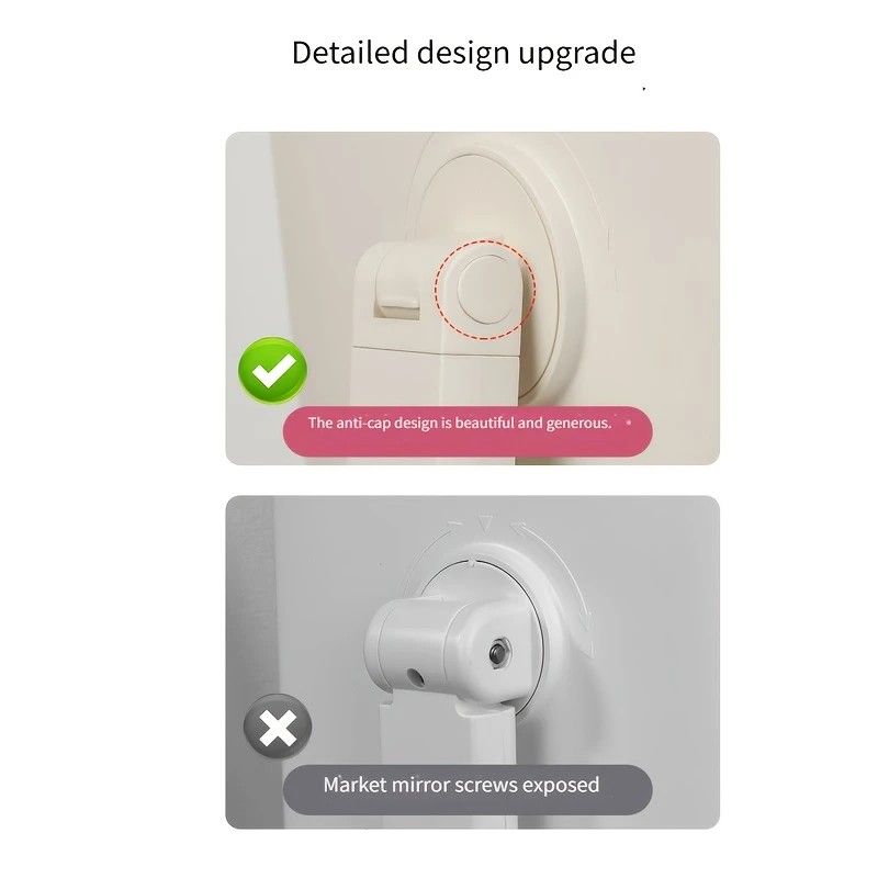 White Rechargeable LED Vanity Mirror