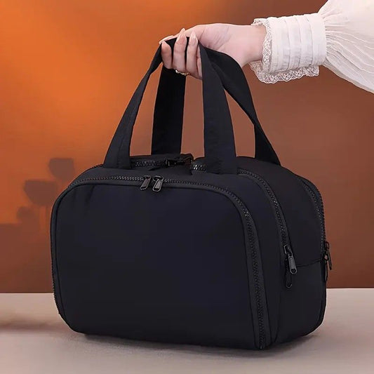 Travel Toiletry & Makeup Bag - Black