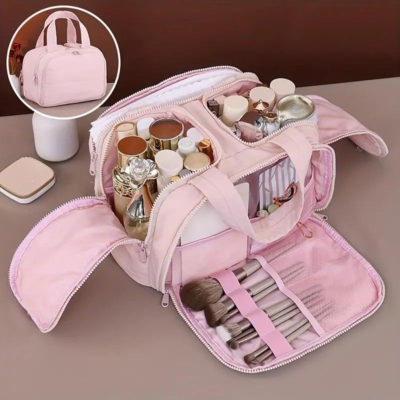 Travel Toiletry & Makeup Bag - Black