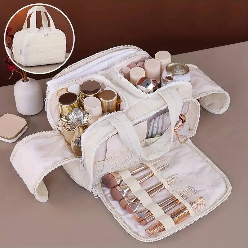Travel Toiletry & Makeup Bag - Black