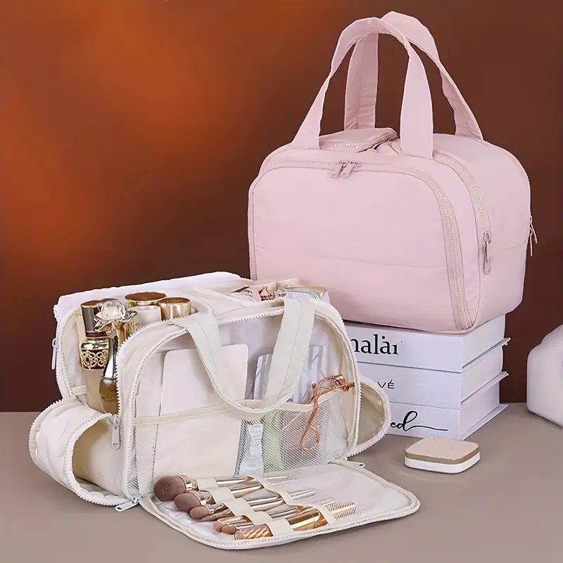 Travel Toiletry & Makeup Bag - Black
