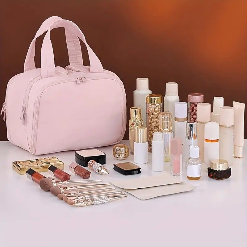 Travel Toiletry & Makeup Bag - Black