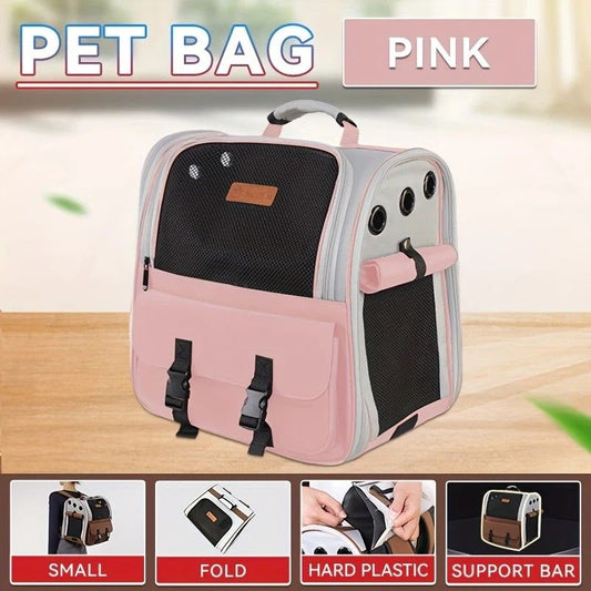 Sakura Pink Foldable Cat Backpack Carrier