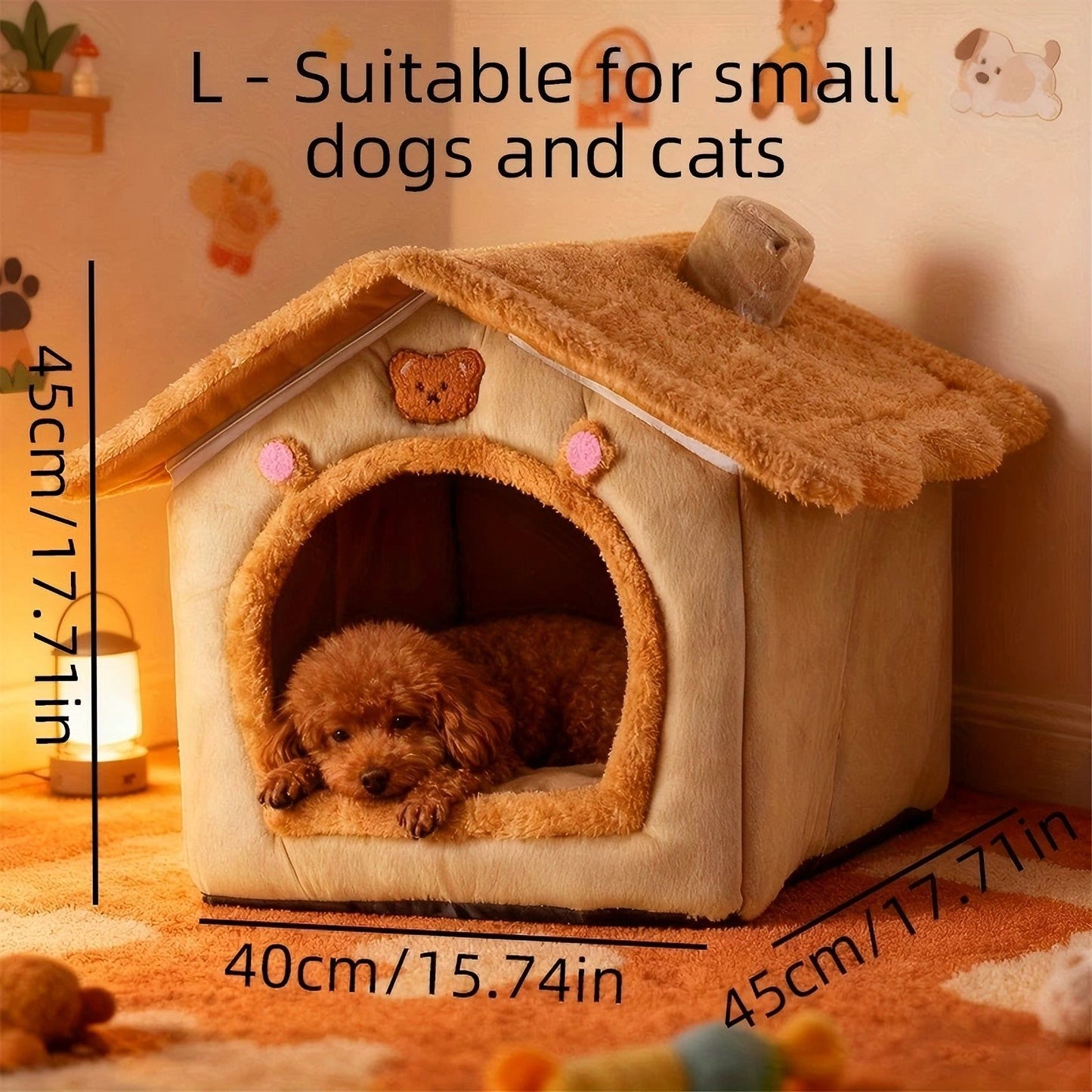 Medium Washable Cat Bed House