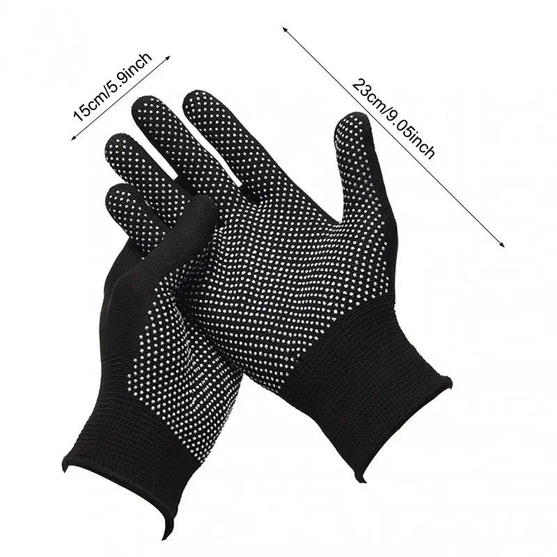 10 pairs Nylon Dot Grip Work Gloves – 13-Gauge PVC Dots Safety Gloves for Construction, Electrical & Handling, Breathable Knit, Non-Slip(grey)